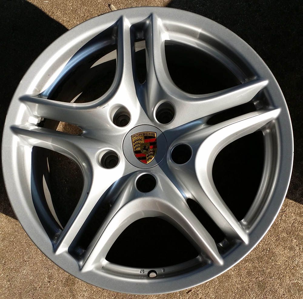 18 Inch Original Porsche Cayenne Turbo II Wheels From a 2009 Rennlist