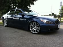 Clean E60 dropped and 550i 19&quot; staggerd rims