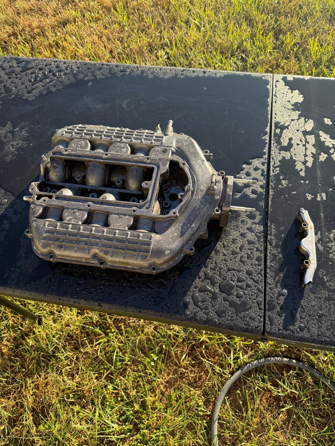 I cleaned the intake manifold because it was dirty with oil/carbon inside.