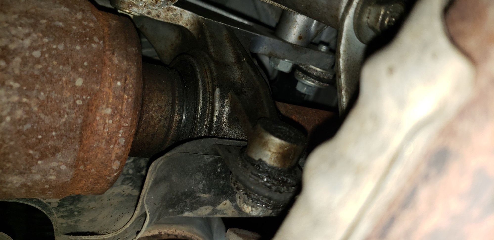 Intermediate shaft oil/grease leaks (08 TL Base) AcuraZine Acura