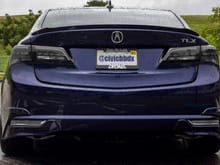 Clear Acura TLX Tail Lights OFF