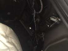 Mess of wires in right rear