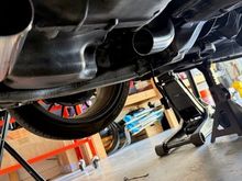 Another view of it rear pipe section.