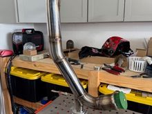 The wastegate exits right in front of the driver side wheel. Going to see how exactly I want the dump tube to route.