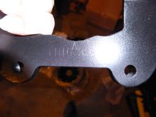 The extended caliper braket.