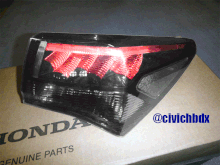 Acura TLX Clear Tail Light Pressing Brakes
