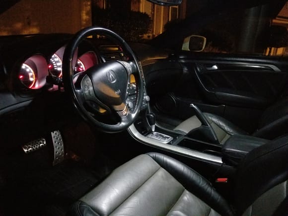 Led interior.  Has a sharp clean look
