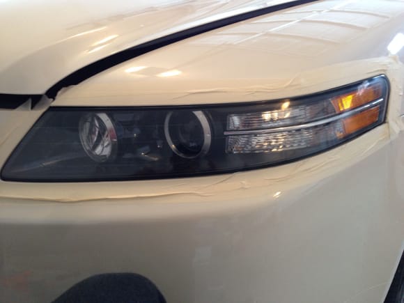 Plasti-X applied & shortly after Headlight Protectant