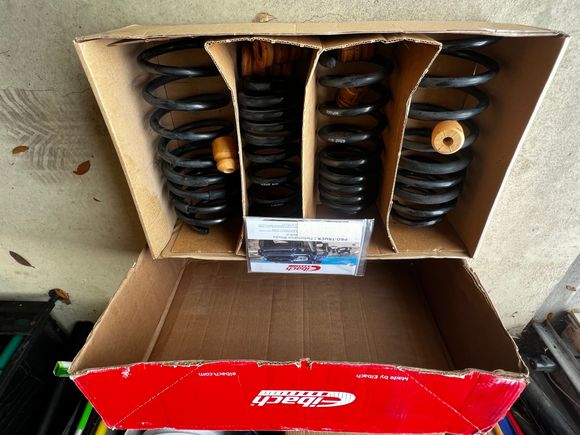 All four springs in original box.  They are heavy.