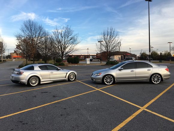 Having both of rides out enjoying the beautiful day.