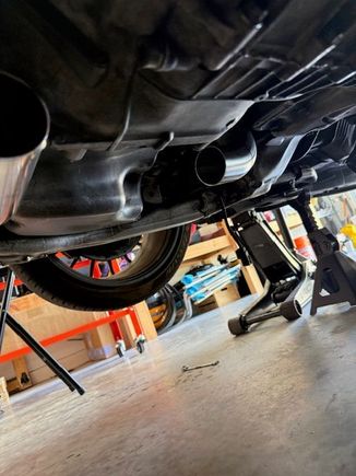 Another view of it rear pipe section.