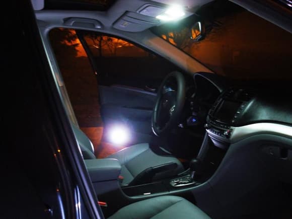 Interior LED lights in white color
