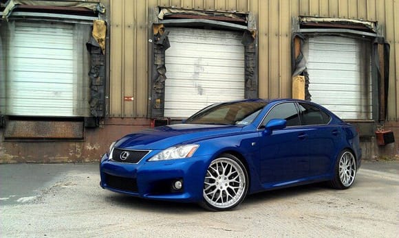 Lexus IS-F on 20&quot; ISS Forged Spyders