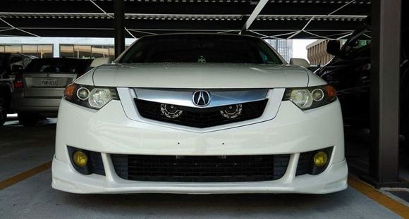 White horns with my white car :D