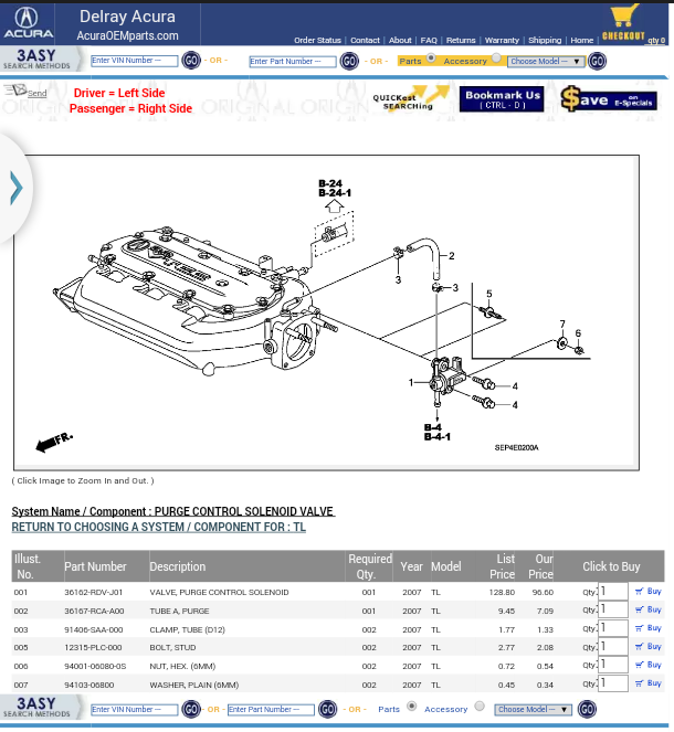 Replacing PCV Valve for "Tighten Gas Cap" Message AcuraZine Acura