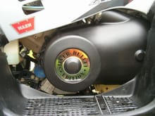 new clutch cover with custom clutch cover decal made by scramblerxrated                                                                                                                                 