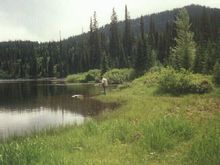 Me, fishing at Jims lake in Montana.                                                                                                                                                                    