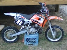 my middle daughters ktm sx65