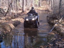 Weather was perfect, great day for a ride.  But tehre was plenty of water on the trails
