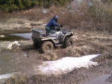 Bgirard gets himself out of the mud.