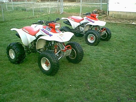 1987 Honda 250x the closer one is mine, the other is my brothers