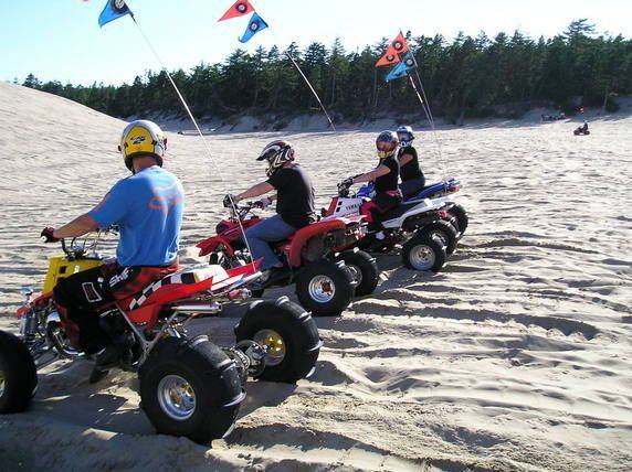Lineing up to race