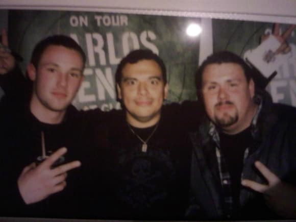 had to throw this one in....mike. carlos mencia and me chillin at the emerald queen..