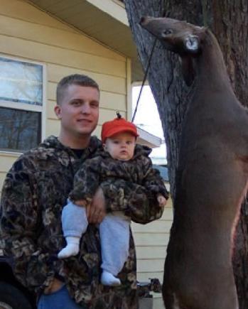 My son, and I and my deer for this season.                                                                                                                                                              