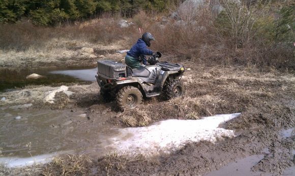 Bgirard gets himself out of the mud.