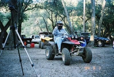 First ride on Warrior. Got a little muddy. Hollister Hills SVRA, Hollister, CA.
