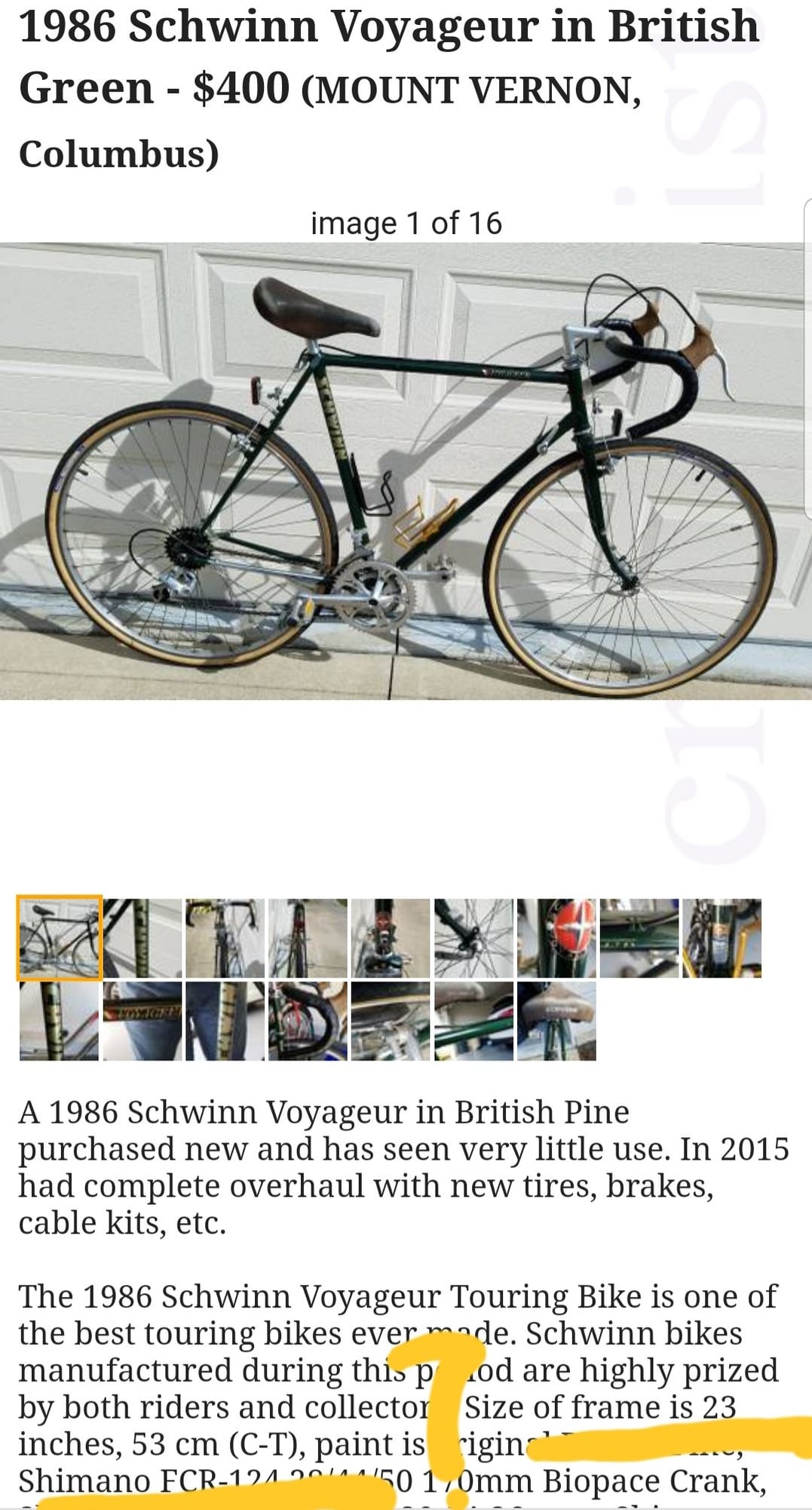 ebay schwinn bicycles