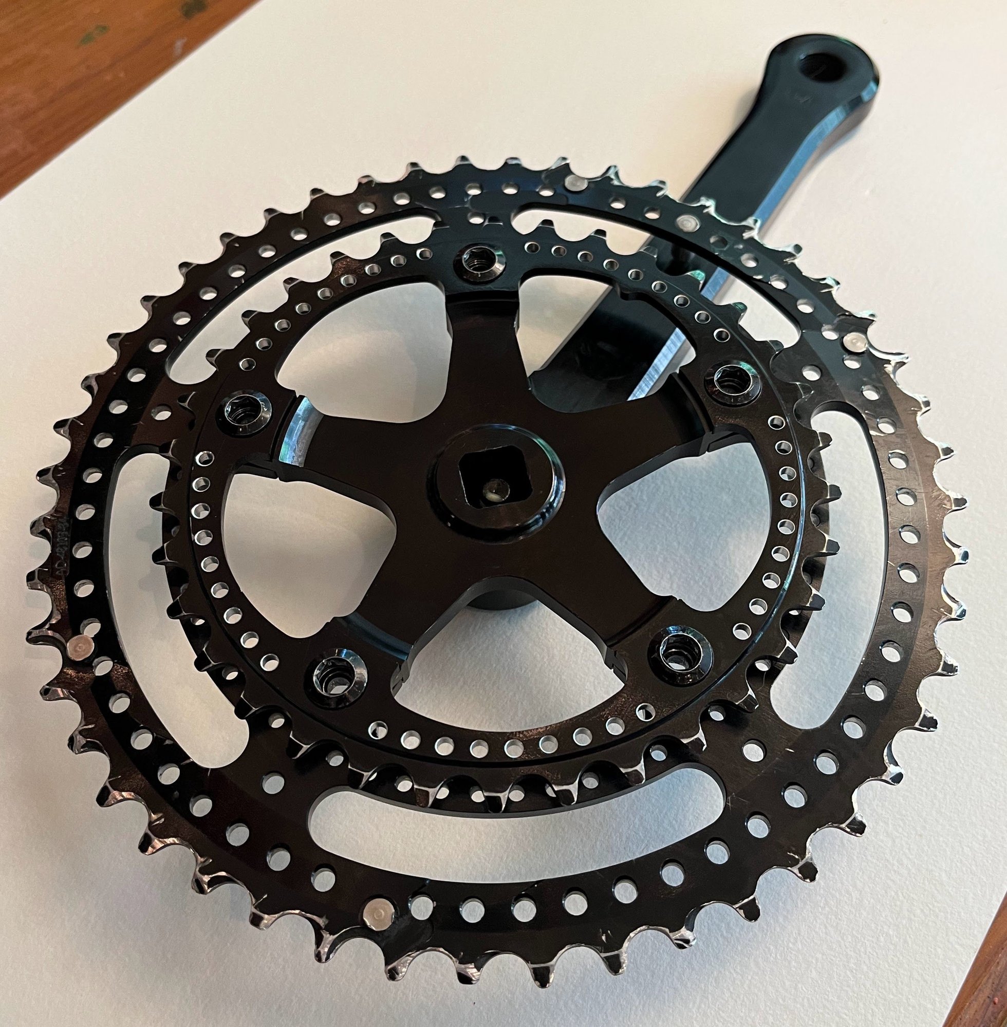 Velo Orange Grand Cru Noir Drillium Crankset 48/34 172.5 - Bike Forums