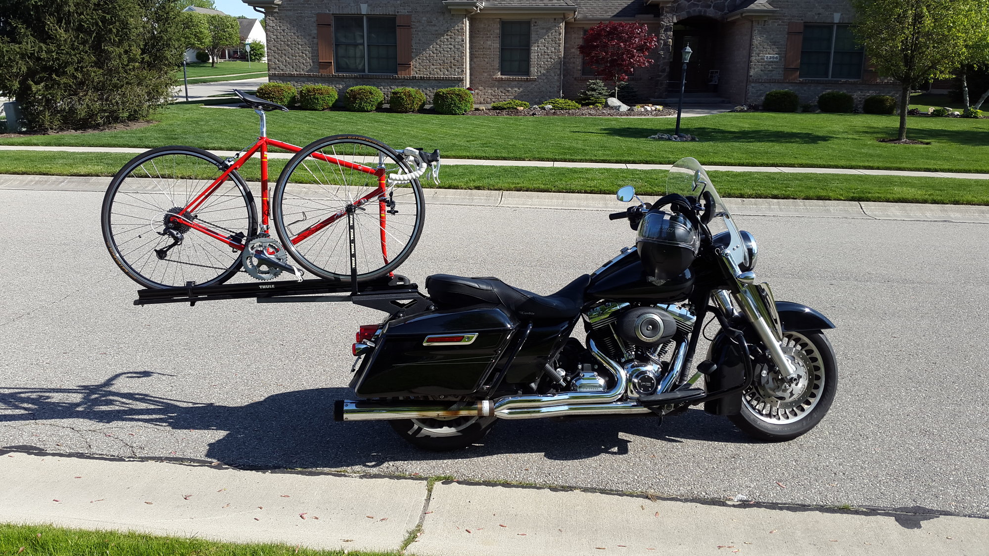 motorcycle bicycle rack