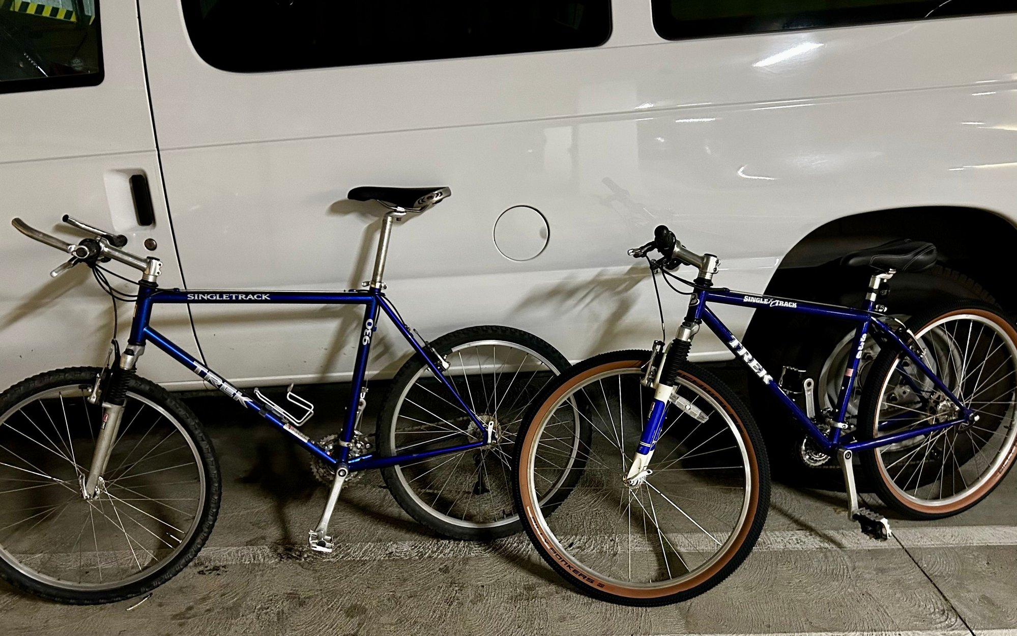 The little one came first and when I saw the big one, I figured it would be funny to match my daughter�s bike. Both in very good condition. 
