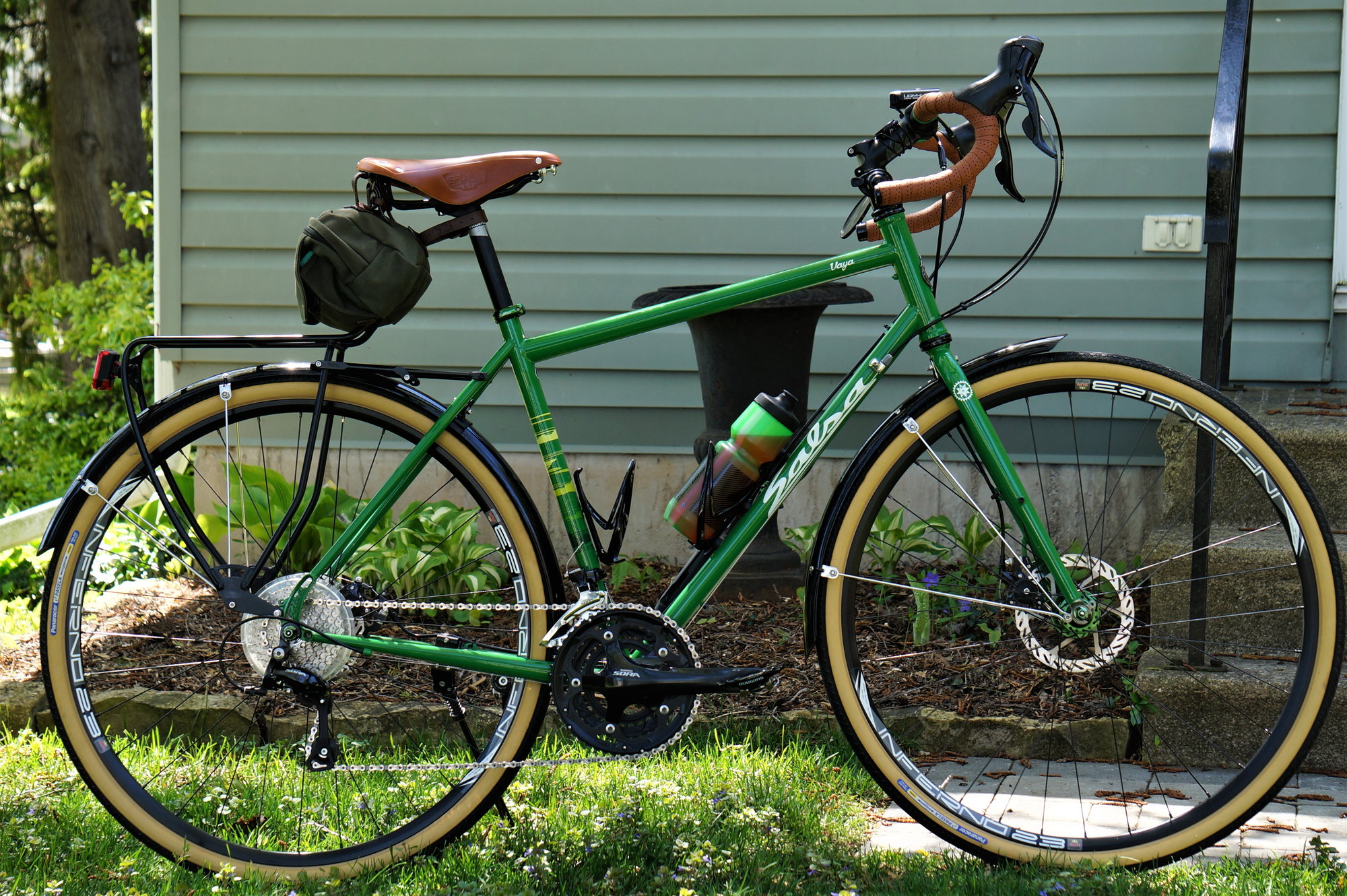 olive green mountain bike