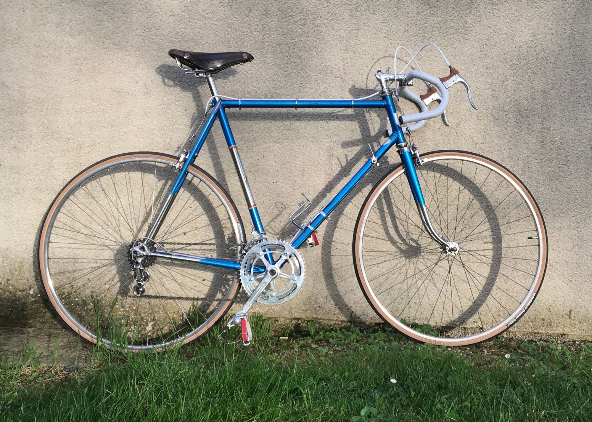My c1960 Gitane, pretty much as purchased from the previous owner who had it almost from new and who rode it up Mont Ventoux twice.