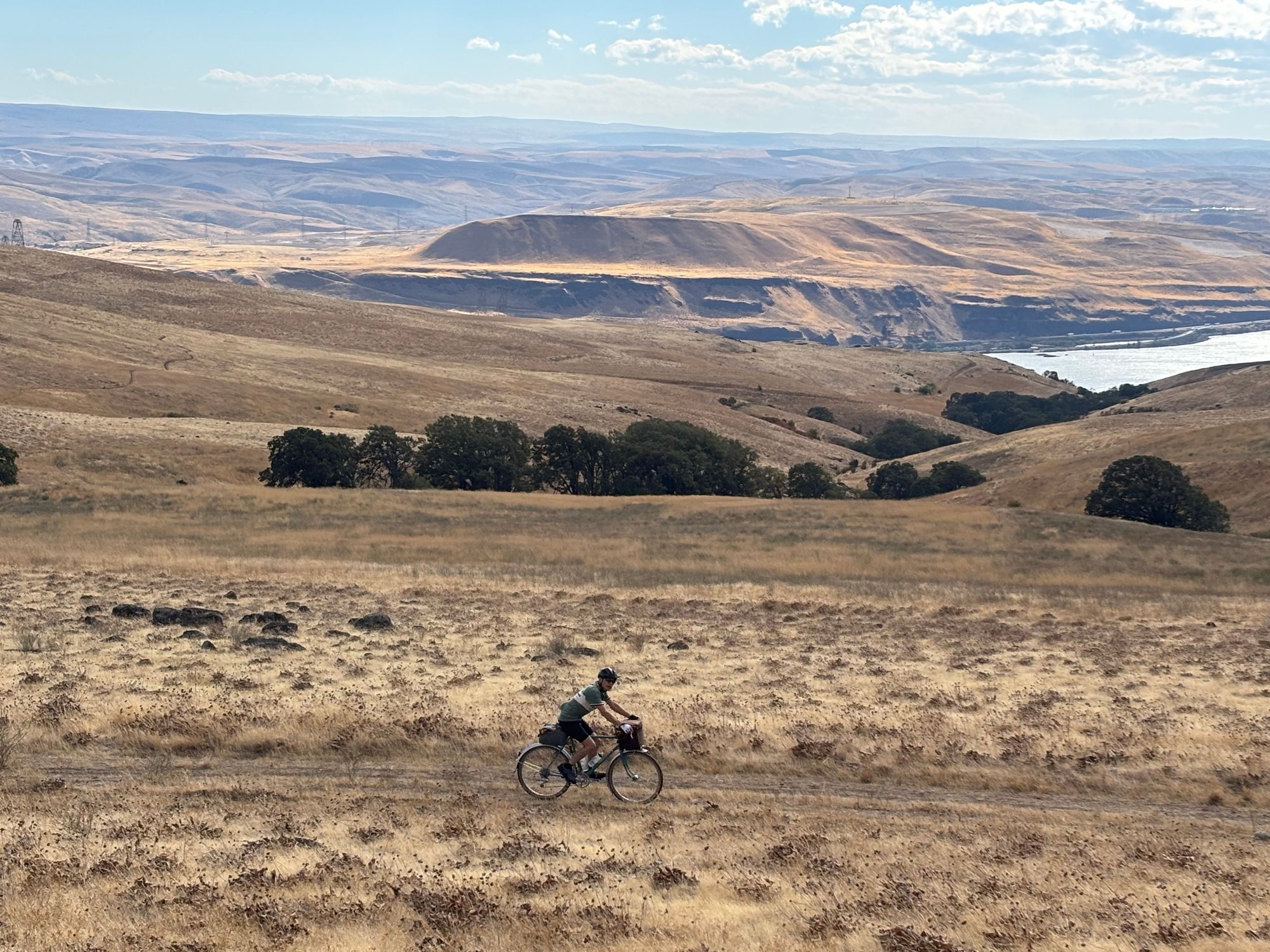 Squire on the final section of single track.