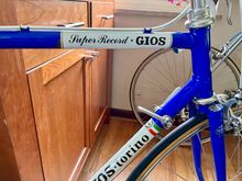 Original down tube decal, but replaced top tube decal...