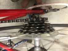 Very cool 13-23 cassette. But look at that limit screw. 