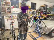 He doesn’t need his face plastered everywhere

Too bad you can’t see his colnago New Mexico we are working on.

He painted it Lamborghini orange