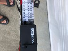 Because we were on the bike for almost 10 hours, I needed an external battery to recharge the Garmin 
