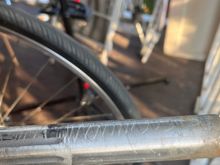 Scarring is deep from over cinching the bolt. Campy or Simplex would have snapped from the tension way before the clamp stopped the too small post from spinning. I’m not sure which brand this one is but it’s my new go to, it’s strong!