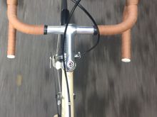 37cm on a 62 frame.  (Yeah, I know trim: the housing! Next bar wrap)