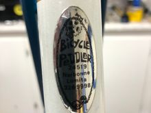 Bike shop sticker, which of course will remain...