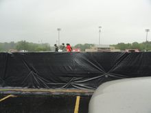 One of the teams entering the facility.