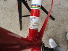 This was with a lacquer based clear coat.  It may not show up well, but the reds have bled a bit and left a hazy yellow surround where the red ink is.  I put the clear on heavy so It would show any problems.  It might not bleed through if using very thin coats to build the clear up.