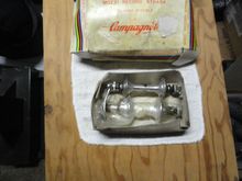 Hubs and box as found in the trunk.  Some of the glue for the  box has disappeared and it is not in the best of shape.    
