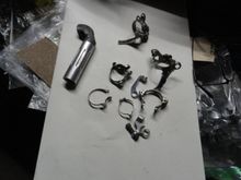  A handful of cable guides and clips, and some Campy Carnage to a super record seat post that will only work for a very "French fit".  And to top it off it is the rare 25.0 size.