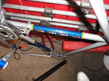 Blue panel on silver frame, so I think I can change a few parts out and get to something more appropriate.