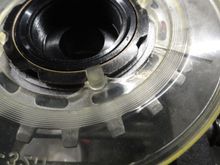I had considered this dork disc, but as you can see the tabs will interfere with the turning of the freewheel when installed, so no DD on this build.
